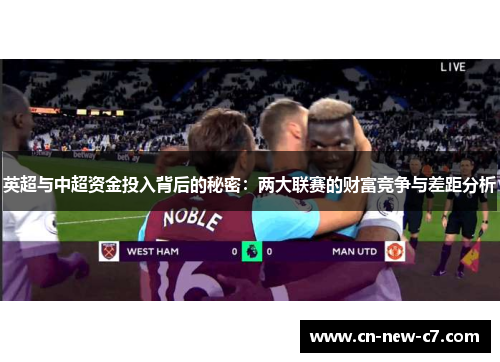 英超与中超资金投入背后的秘密：两大联赛的财富竞争与差距分析